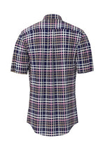 An image of the Fynch-Hatton S/S Combi Slub Check Shirt