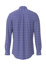 An image of the Fynch-Hatton Blue Story Print Shirt
