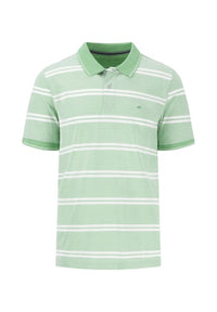 An image of the Fynch-Hatton Striped Polo Two-Tone