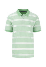An image of the Fynch-Hatton Striped Polo Two-Tone