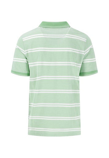 An image of the Fynch-Hatton Striped Polo Two-Tone