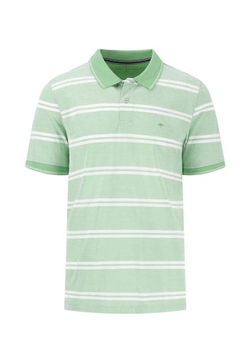 An image of the Fynch-Hatton Striped Polo Two-Tone