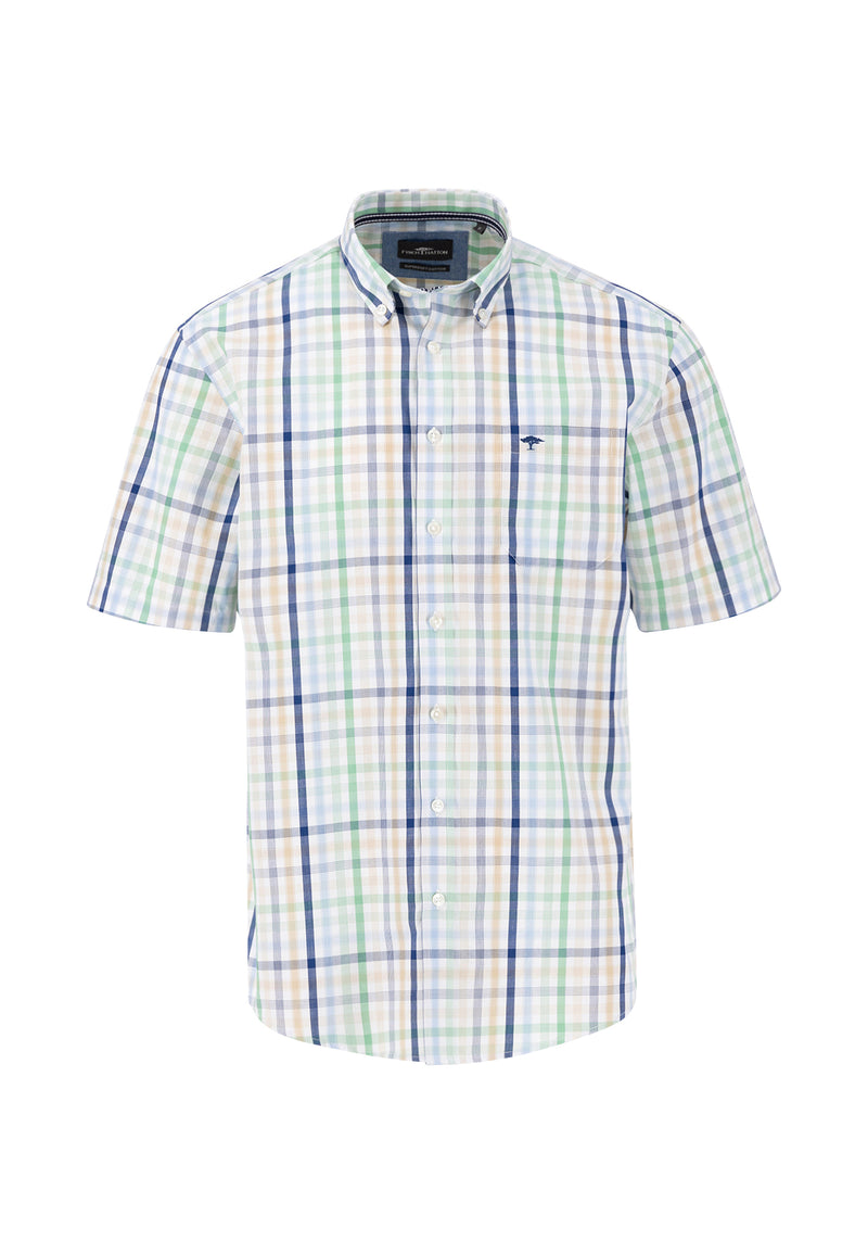 An image of the Fynch-Hatton Combi Check Shirt