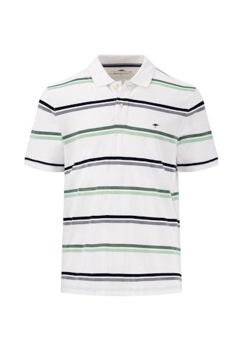 An image of the Fynch-Hatton Premium Cotton Multi Striped Polo