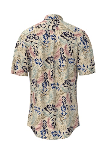 An image of the Fynch-Hatton S/S Kent Inked Cotton Print Shirt