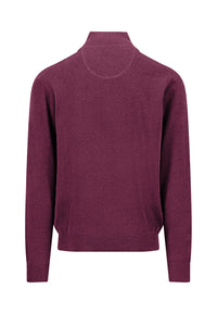 An image of the Fynch-Hatton Superfine Half Zip Sweater