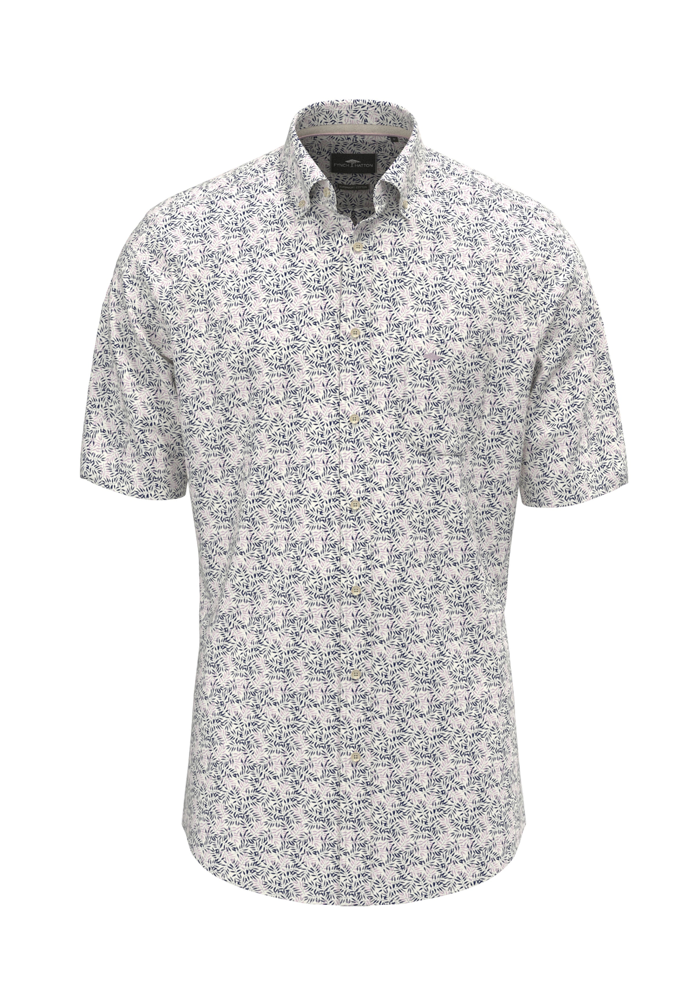 An image of the Fynch-Hatton Summer Flower Print Shirt