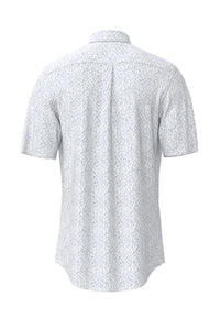 An image of the Fynch-Hatton Summer Slub Print Shirt