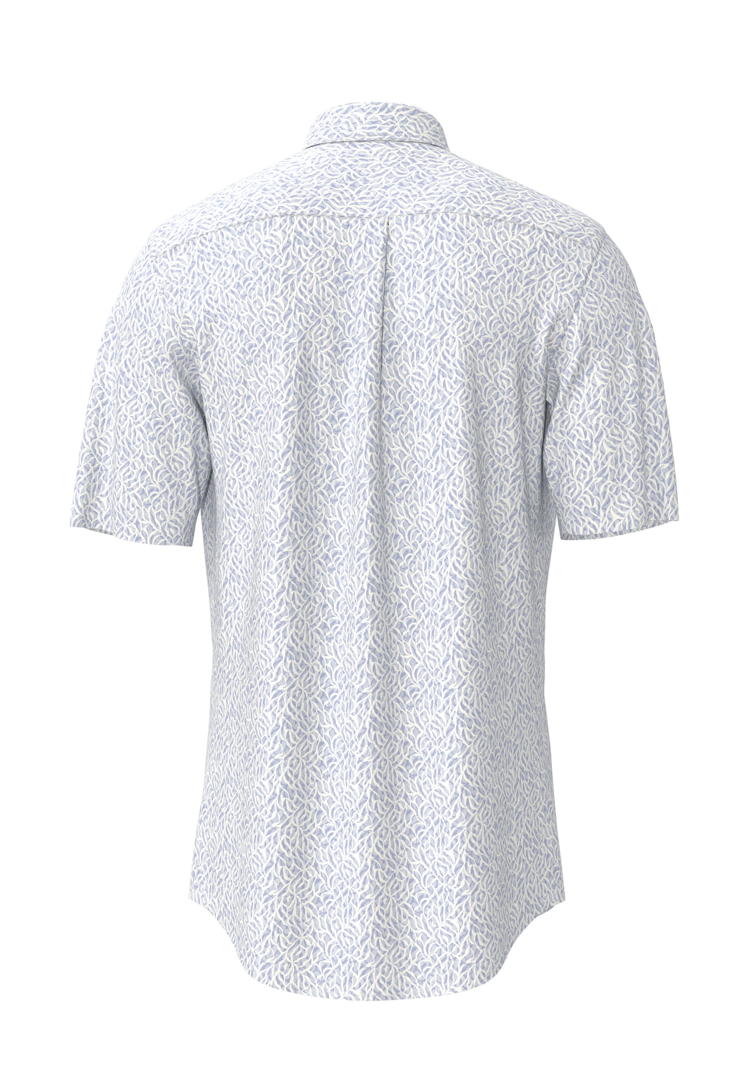 An image of the Fynch-Hatton Summer Slub Print Shirt