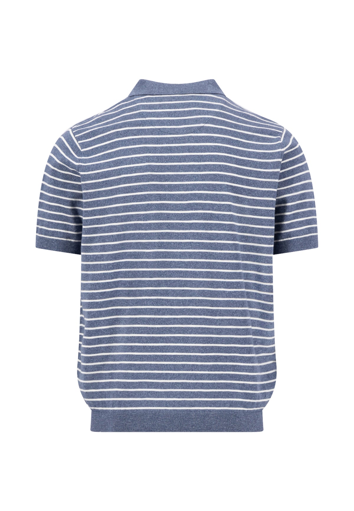 An image of the Fynch-Hatton Knitted Striped Polo