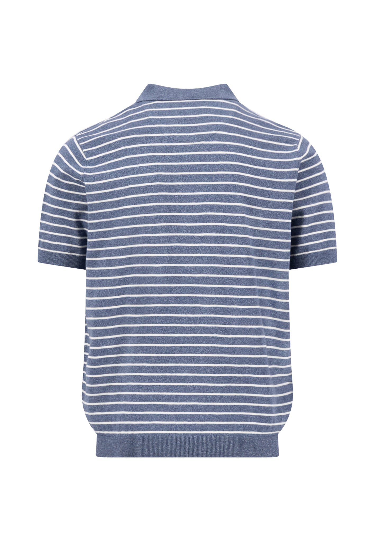 An image of the Fynch-Hatton Knitted Striped Polo
