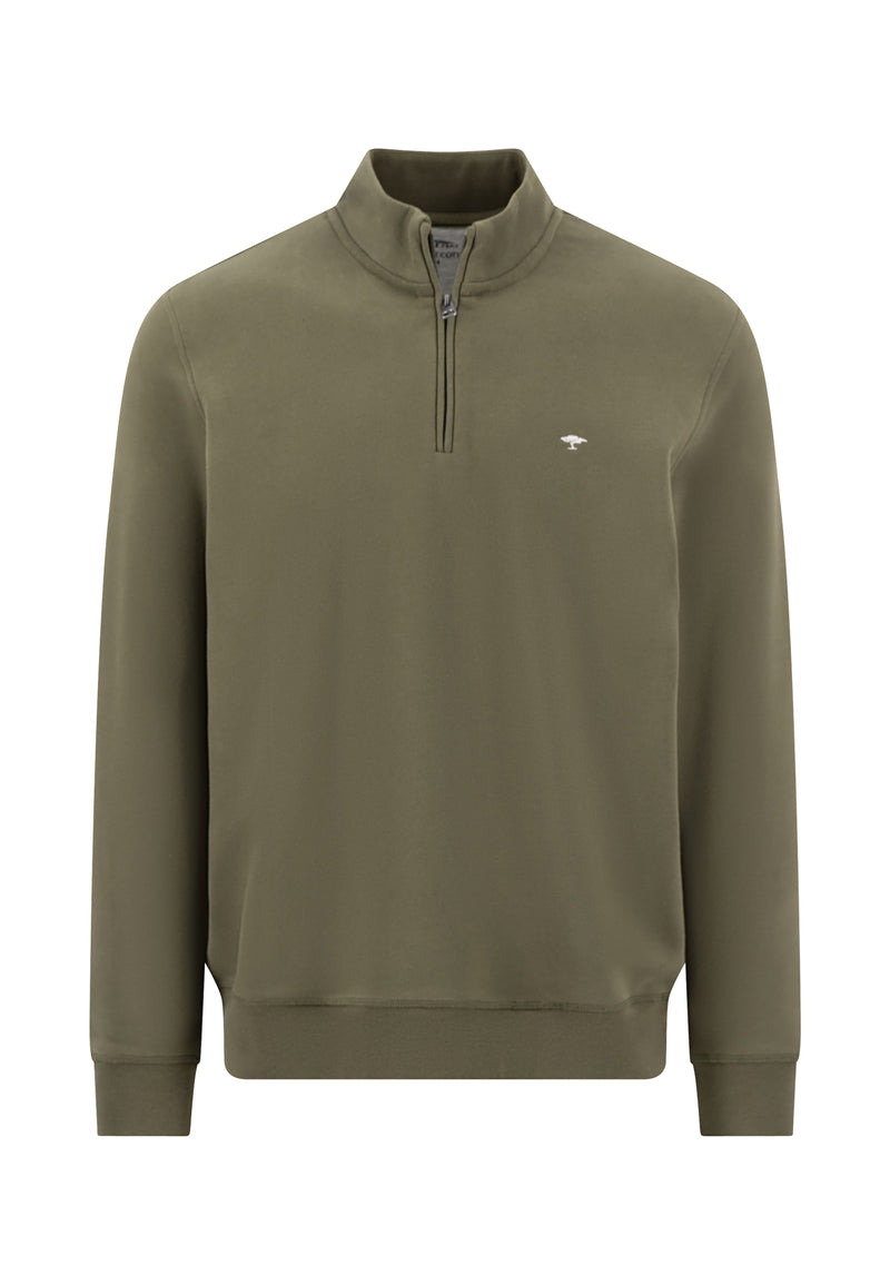 An image of the Fynch-Hatton Half Zip Sweater