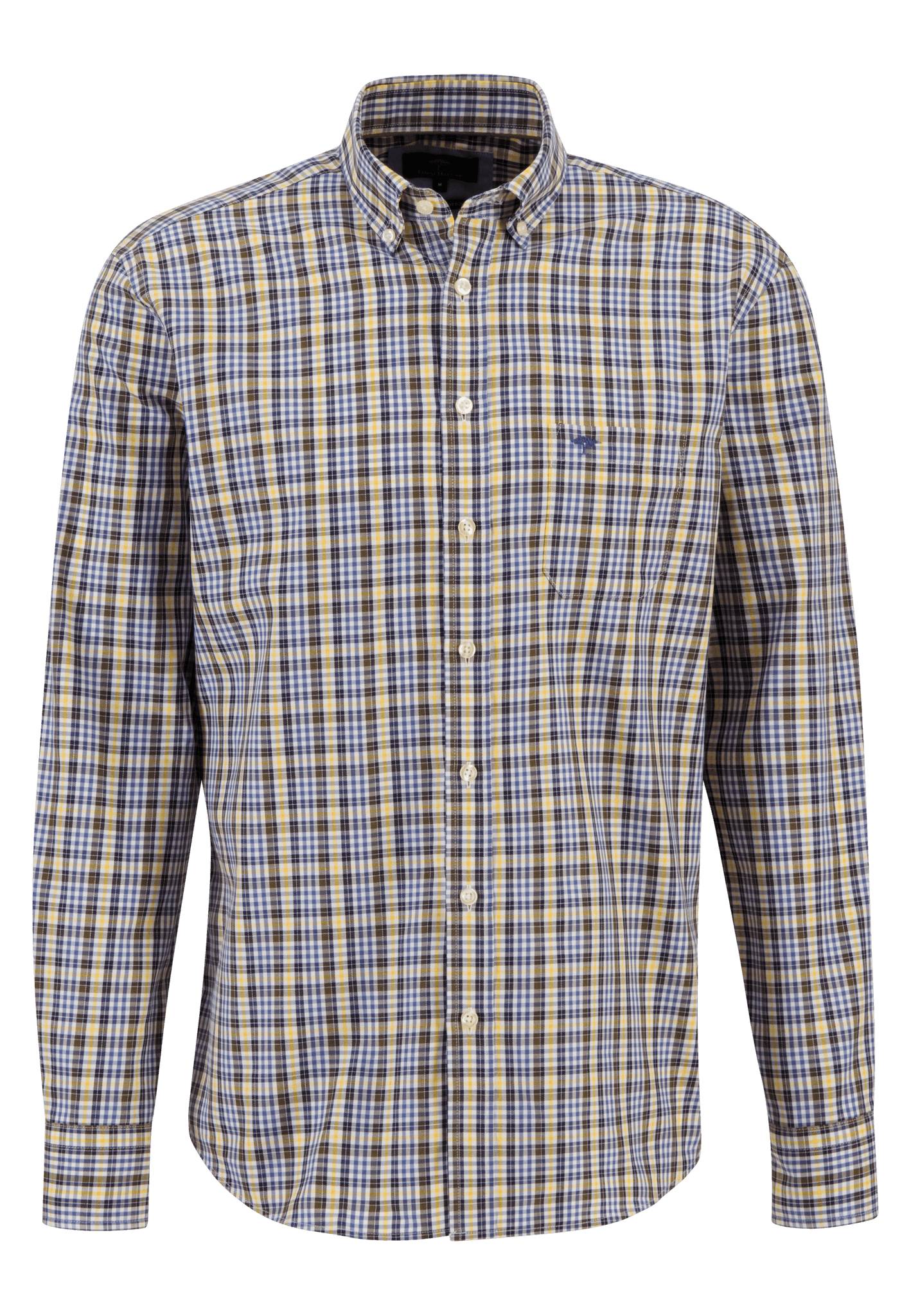An image of the Fynch-Hatton Camel Check Shirt