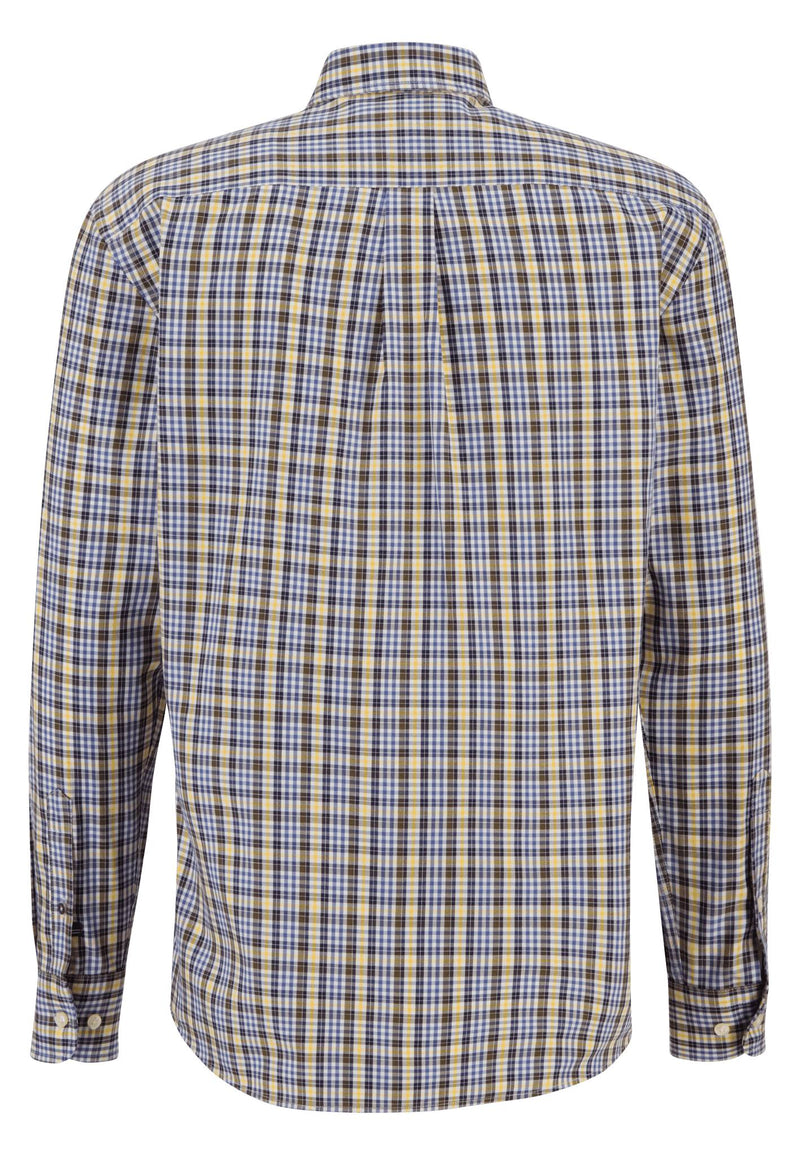 An image of the Fynch-Hatton Camel Check Shirt