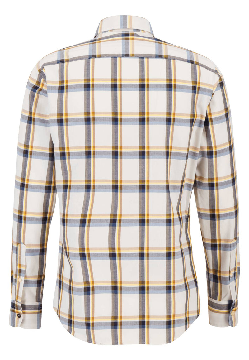 An image of the Fynch-Hatton Combi Check Shirt