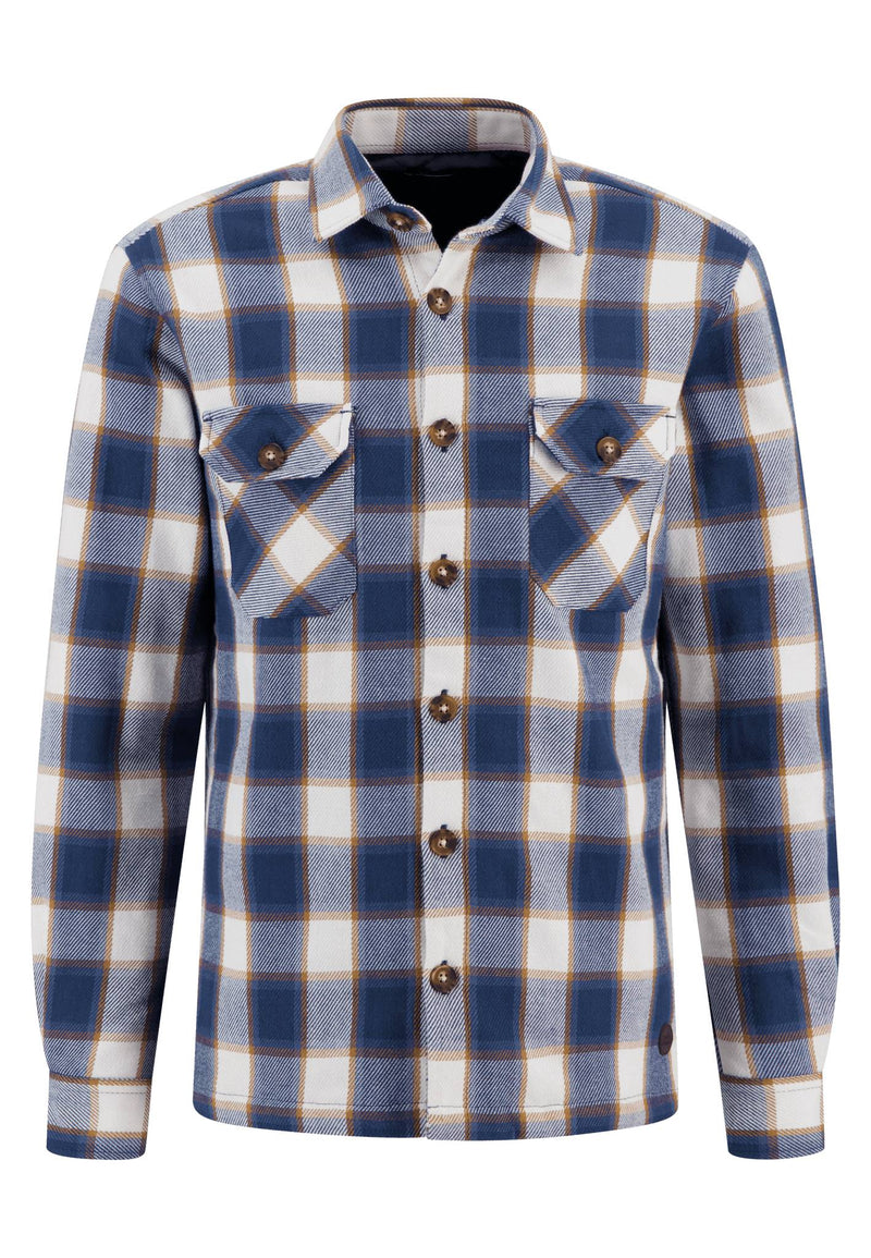 An image of the Fynch-Hatton Heavy Flannel Overshirt