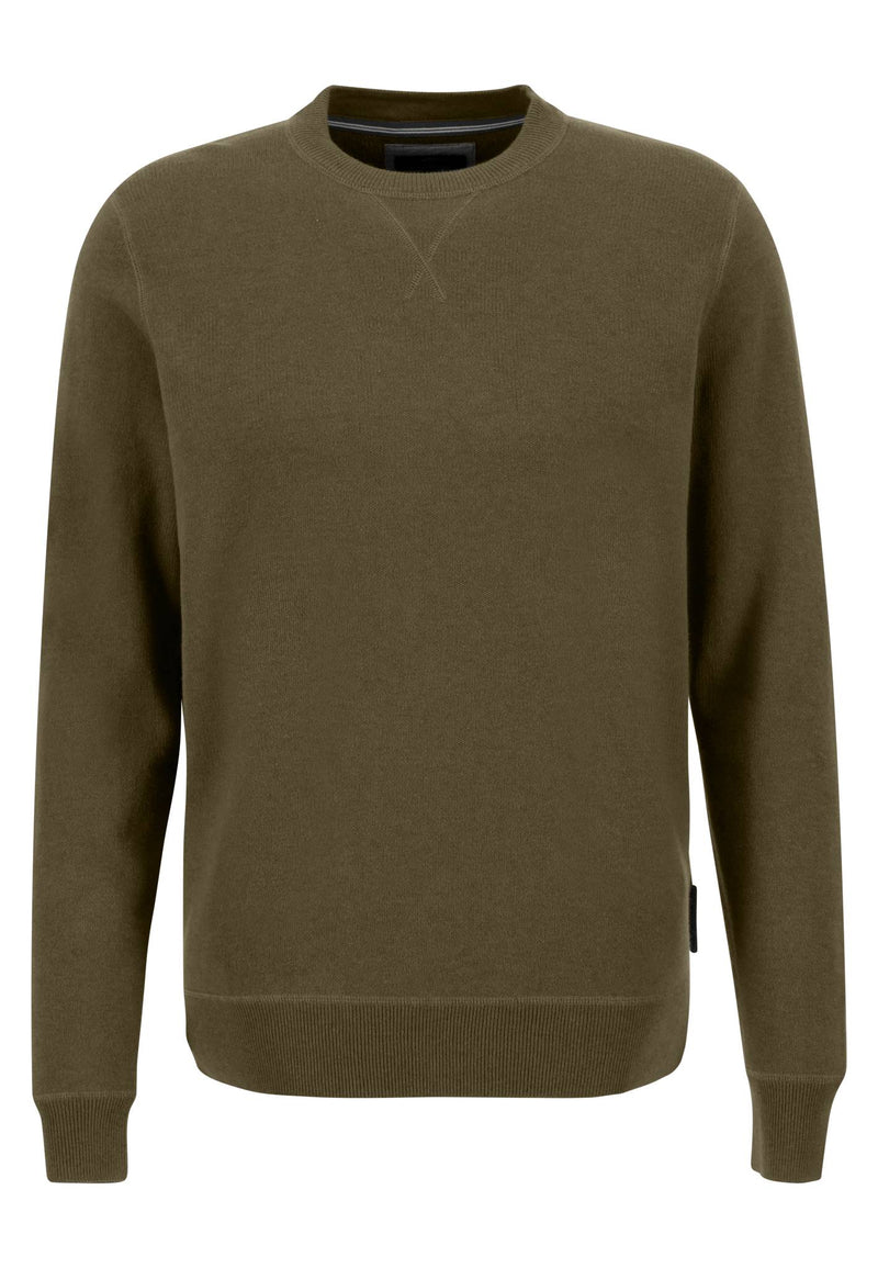 An image of the Fynch-Hatton Round Neck Cotton Wool Sweat