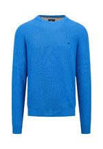 An image of the Fynch-Hatton Structured Crewneck Jumper