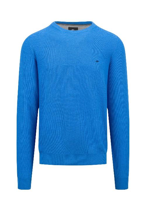 An image of the Fynch-Hatton Structured Crewneck Jumper