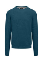 An image of the Fynch-Hatton Structured Crewneck Jumper