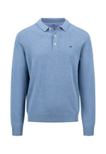 An image of the Fynch-Hatton Long Sleeve Superfine Polo