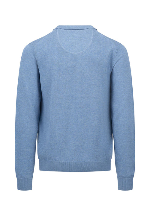 An image of the Fynch-Hatton Long Sleeve Superfine Polo