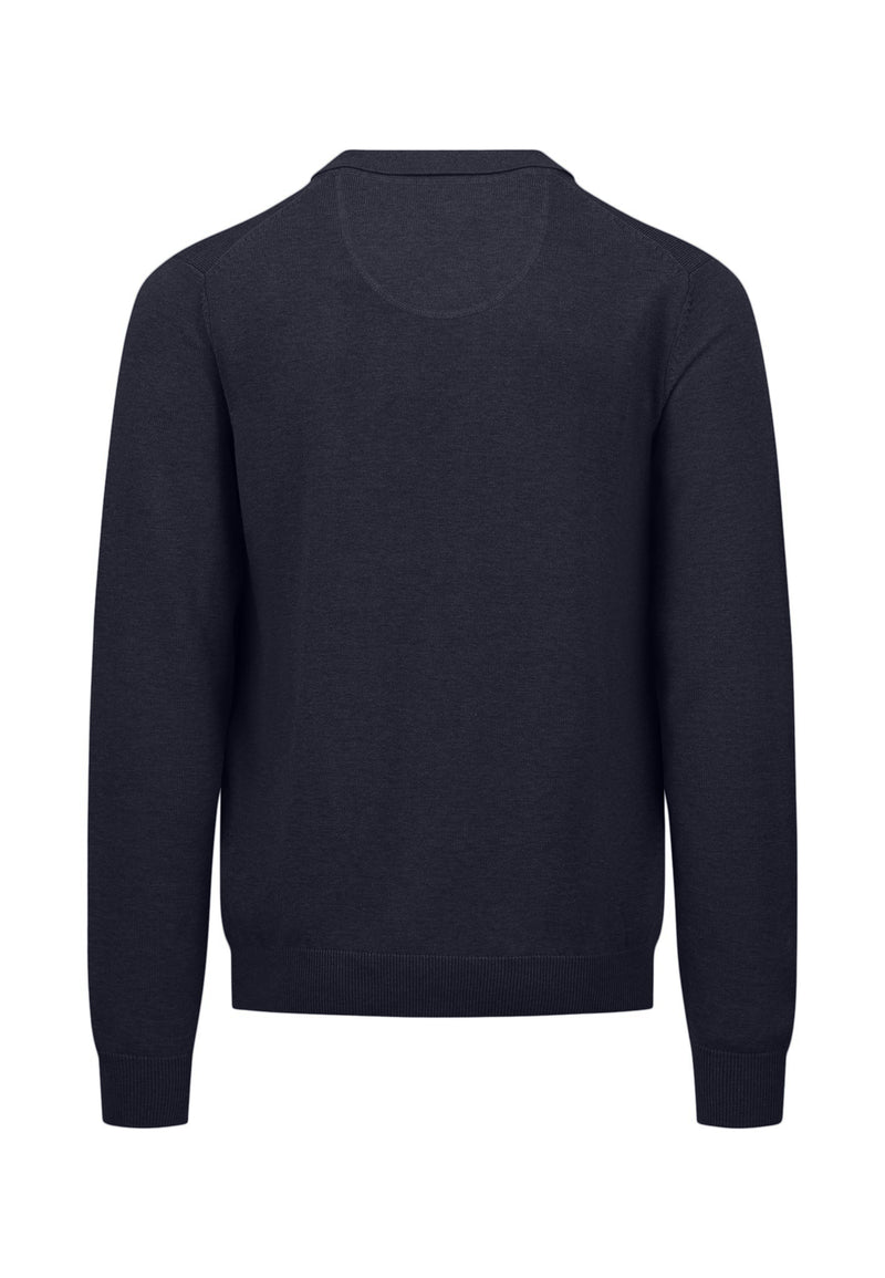 An image of the Fynch-Hatton Long Sleeve Superfine Polo