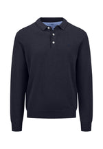 An image of the Fynch-Hatton Long Sleeve Superfine Polo