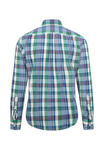 An image of the Fynch-Hatton Colourful Check Long Sleeve Shirt