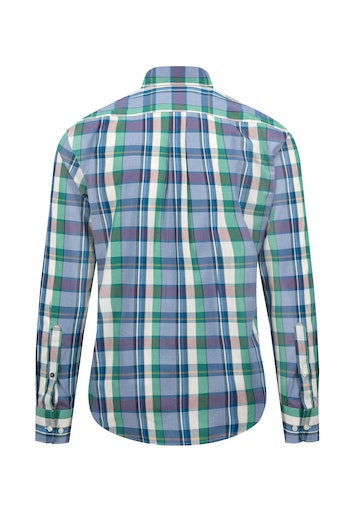 An image of the Fynch-Hatton Colourful Check Long Sleeve Shirt