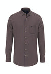 An image of the Fynch-Hatton Small Check Long Sleeve Shirt