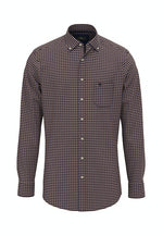 An image of the Fynch-Hatton Small Check Long Sleeve Shirt