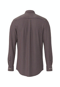 An image of the Fynch-Hatton Small Check Long Sleeve Shirt