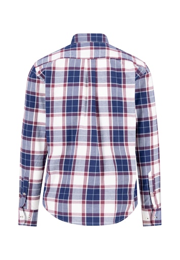 An image of the Fynch-Hatton Twill Check Shirt