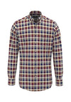 An image of the Fynch-Hatton Colourful Washed Oxford Shirt