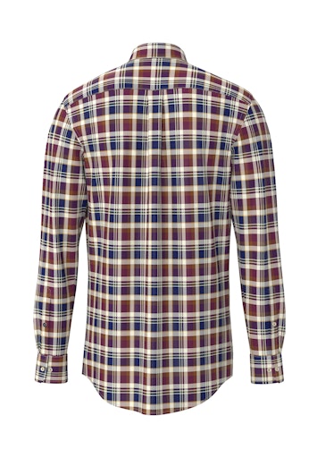 An image of the Fynch-Hatton Colourful Washed Oxford Shirt