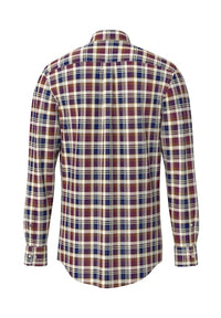 An image of the Fynch-Hatton Colourful Washed Oxford Shirt