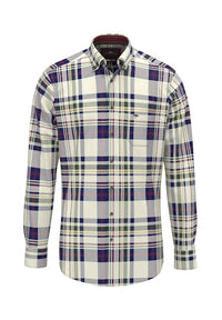 An image of the Fynch-Hatton Colourful Check Shirt