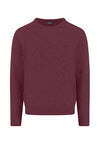 An image of the Fynch-Hatton Knitted O-Neck Donegal Sweater