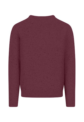 An image of the Fynch-Hatton Knitted O-Neck Donegal Sweater