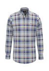 An image of the Fynch-Hatton Washed Oxford Check Shirt