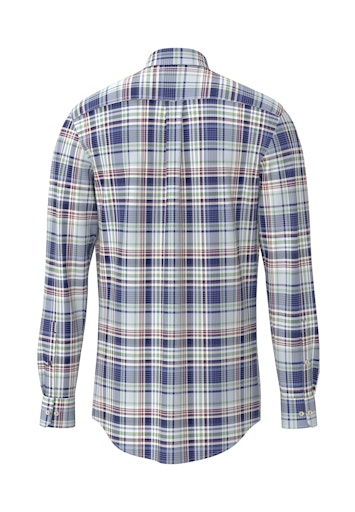 An image of the Fynch-Hatton Washed Oxford Check Shirt