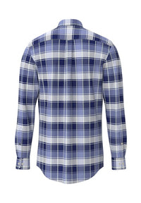 An image of the Fynch-Hatton Washed Oxford Check Shirt