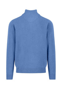 An image of the Fynch-Hatton Superfine Half Zip Sweater