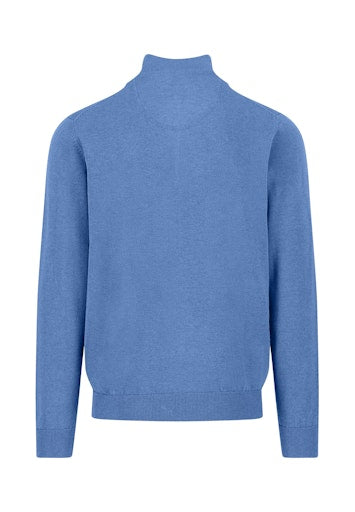 An image of the Fynch-Hatton Superfine Half Zip Sweater