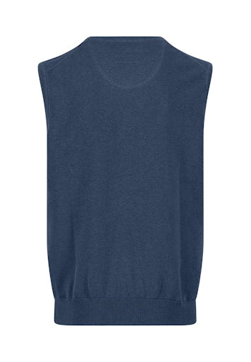 An image of the Fynch-Hatton Superfine V-Neck Cotton Knit Vest