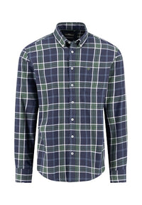 An image of the Fynch-Hatton Twill Check Shirt