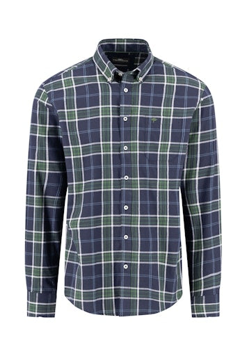 An image of the Fynch-Hatton Twill Check Shirt