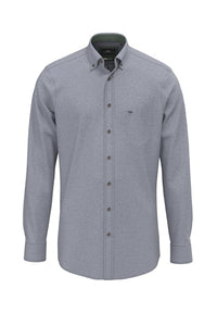 An image of the Fynch-Hatton Herringbone Flannel Shirt
