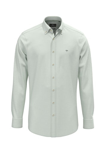 An image of the Fynch-Hatton Washed Oxford Solid Kent Shirt